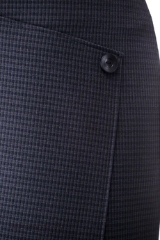 Юбка 3373 серая клетка Elite Moda