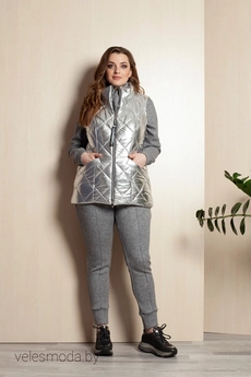 Жилет 3389 серебро Elletto