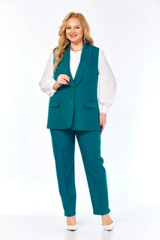 Костюм брючный 2132-8 морская волна Элль-стиль