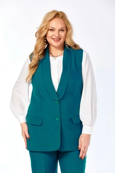 Костюм брючный 2132-8 морская волна Элль-стиль