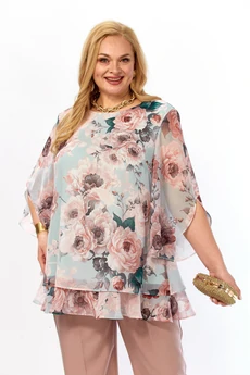 Блузка 2213-15а капучино Элль-стиль