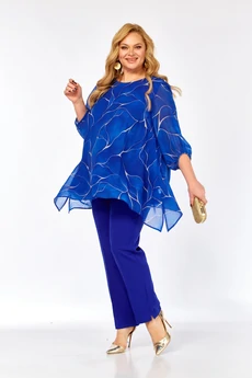 Костюм брючный 2263-15 василек Элль-стиль