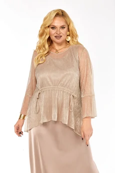 Костюм с платьем 2451 пудра Элль-стиль