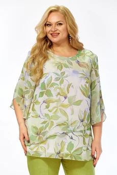 Блузка 2461а фисташка Элль-стиль