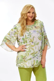 Блузка 2461а фисташка Элль-стиль