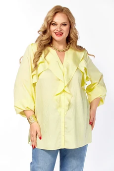 Блузка 2469а желтый Элль-стиль