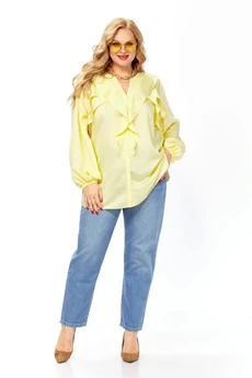 Блузка 2469а желтый Элль-стиль