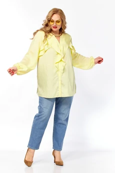 Блузка 2469а желтый Элль-стиль