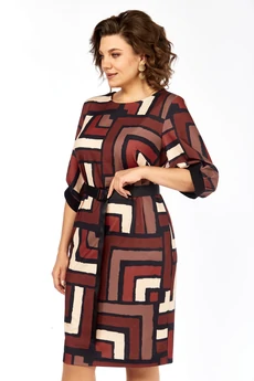 Платье 526 мультиколор Элль-стиль