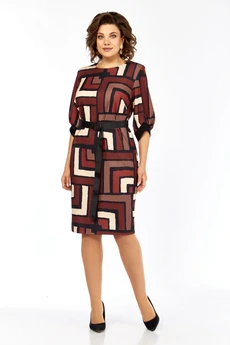 Платье 526 мультиколор Элль-стиль