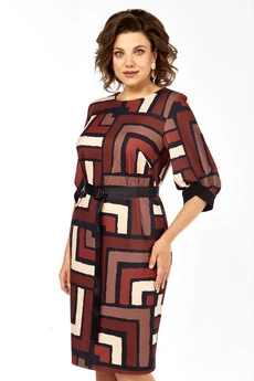 Платье 526 мультиколор Элль-стиль