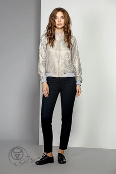 Бомбер 1362-1 серо-золотой EOLA