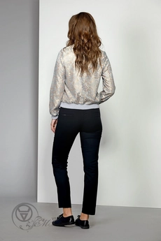 Бомбер 1362-1 серо-золотой EOLA