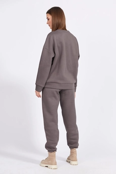 Спортивный костюм 2151 серо-сливовый EOLA