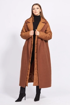 Пальто 2246 корица EOLA
