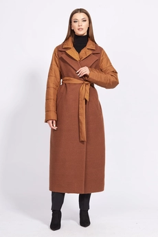 Пальто 2246 корица EOLA
