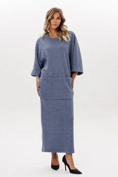 Юбка  2970 голубой EOLA