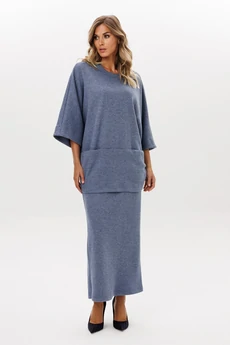 Юбка  2970 голубой EOLA