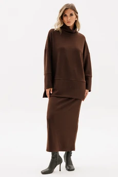 Юбка  2972 темный шоколад EOLA