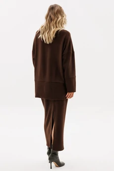 Юбка  2972 темный шоколад EOLA