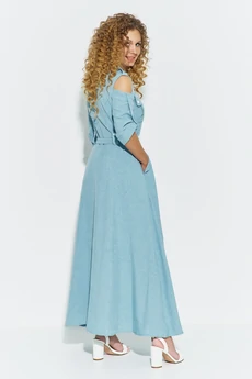 Платье 410 бирюзовый Euro Moda