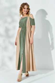 Платье 520 хаки Euro Moda