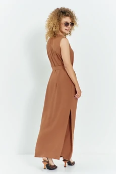 Платье 601 коричневый Euro Moda