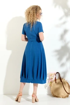 Платье 616 синий Euro Moda