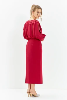 Платье 669 красный Euro Moda