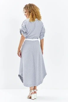 Платье 684 серо-синий Euro Moda