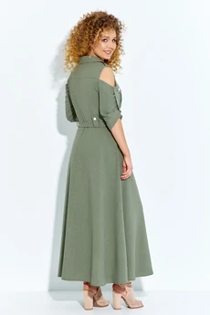 Платье 690 хаки Euro Moda