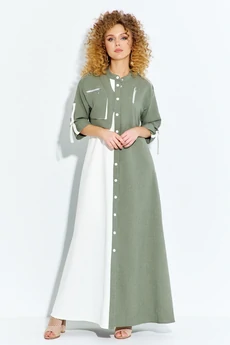 Платье 691 хаки Euro Moda