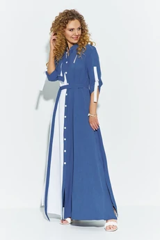 Платье 691 синий Euro Moda