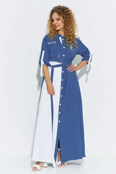 Платье 691 синий Euro Moda