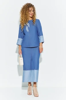 Костюм с юбкой 698 Euro Moda