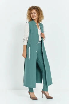 Костюм брючный 707 бирюзовый Euro Moda