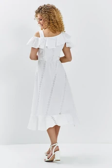 Платье 709 белый Euro Moda