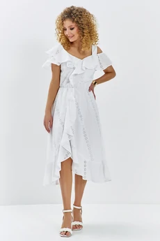 Платье 709 белый Euro Moda