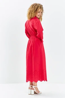 Платье 710 красный Euro Moda
