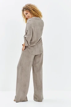 Костюм брючный 714 бежевый меланж Euro Moda