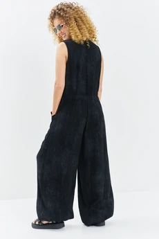 Комбинезон 717 черный меланж Euro Moda