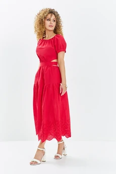 Платье 721 красный Euro Moda