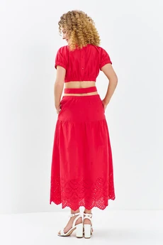 Платье 721 красный Euro Moda