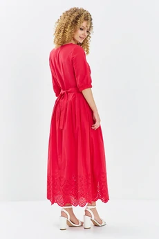 Платье 722 красный Euro Moda