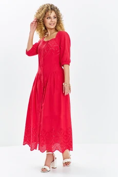 Платье 722 красный Euro Moda