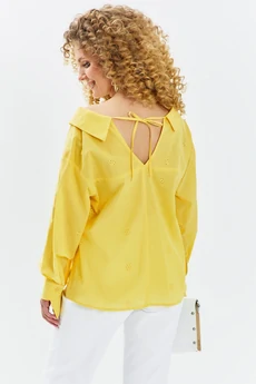 Блузка 723 желтый Euro Moda