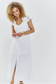 Платье 724 белый Euro Moda