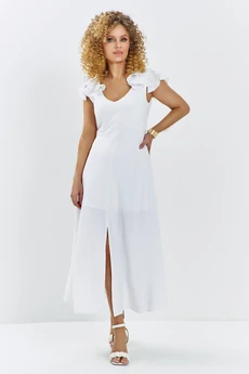 Платье 724 белый Euro Moda