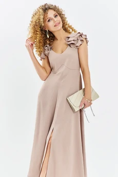 Платье 724 пыльная роза Euro Moda