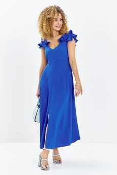 Платье 724 синий Euro Moda
